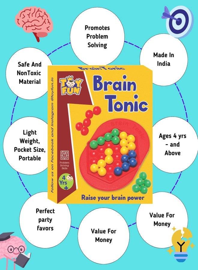 TOY FUN Return Gifts for Kids - Pack of 5 - Brain Puzzle for Kids 7 to 10 Years - Image 2
